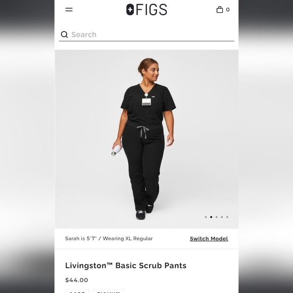 COPY - FIGS XL Navy scrub set - Picture 6 of 7